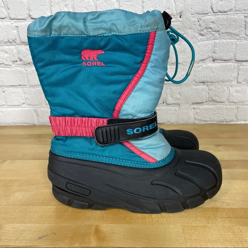 Sorel Flurry‎ Insulated Waterproof Winter Snow Boots Girl’s Size 3